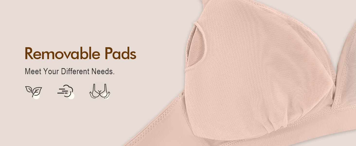 Трикутник бюстгальтер WOWENY без кісточок, бралетт, безшовний, з м'якими чашечками, для топу, бюстгальтер V-подібного вирізу, з подовжувачем, бежевий, розмір S