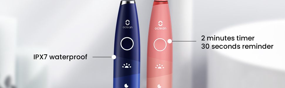 Електрична сонічна зубна щітка Oclean Flow Gift Set, 5 режимів, водонепроникна IPX7, біла (набір з дорожнім футляром та 6 насадками, до 180 днів роботи від одного заряду)
