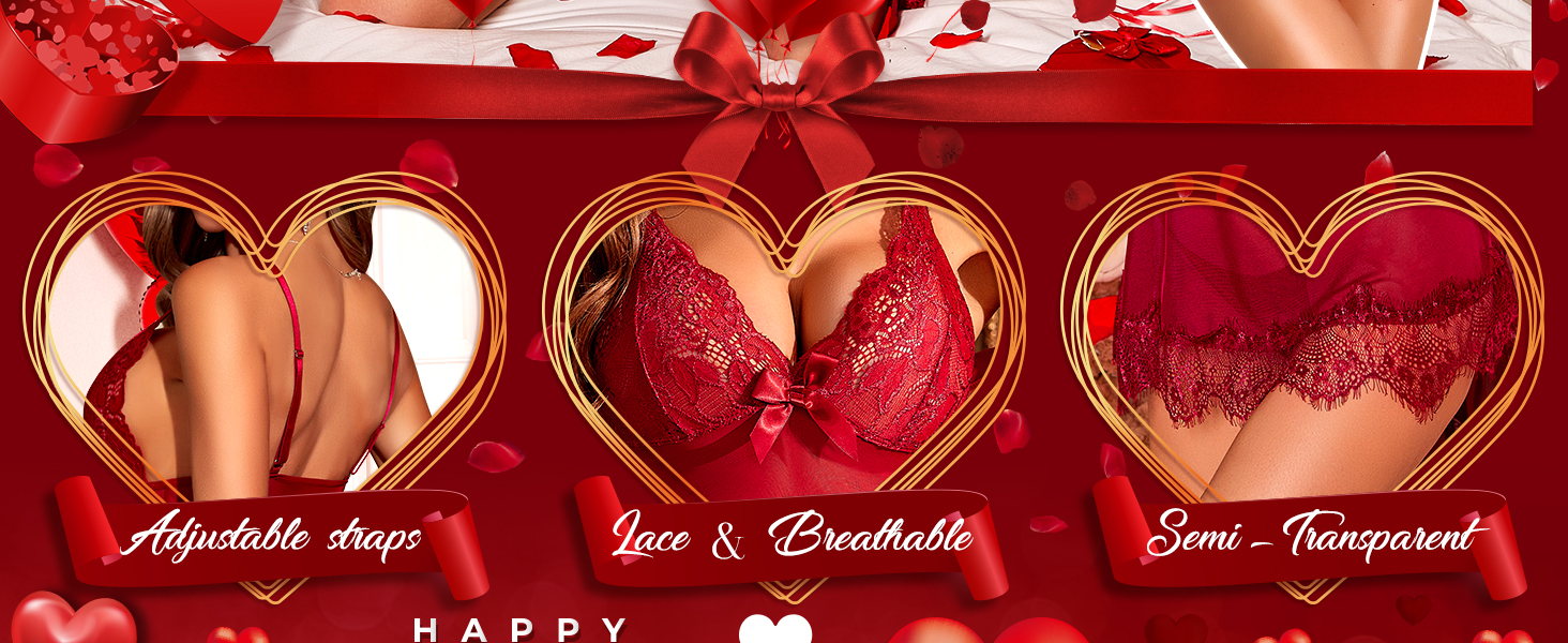 Сексуальна білизна RSLOVE для жінок: мереживний бабідол з халатом, нічна сорочка, піжама, чорний, XL