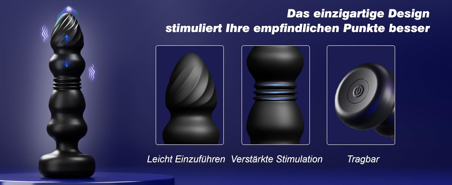 Вібратор для анусу з 10 режимами вібрації: стимуляція простати, для чоловіків та жінок, секс-іграшка