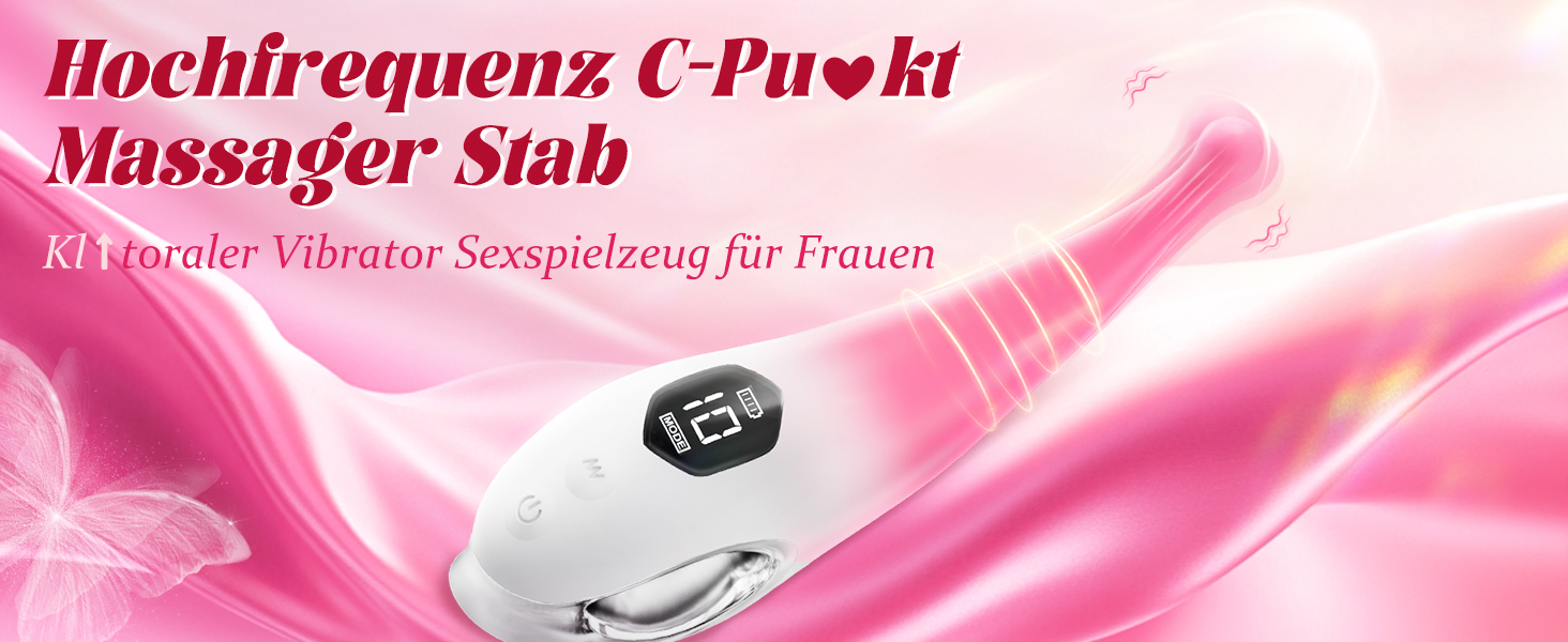 Вібратор для жінок Klitoris Vibrator: 10 режимів, сильний, тихий, стимулятор клітора та анальний дildo для пар. Інтимні іграшки для дорослих.