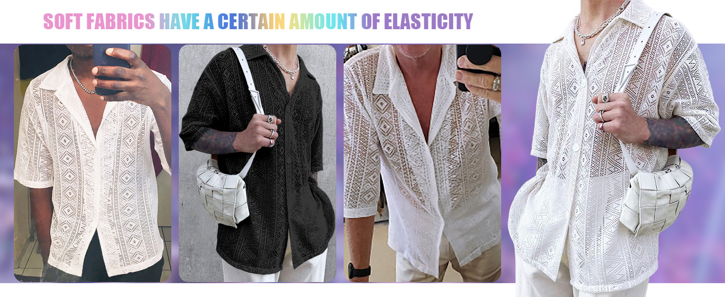 Чоловіча прозора сорочка-сітка, сексуальна білизна, мережевий топ, футболка з відкритим торсом, облягаючий крій, для клубу, вечірки, рейву, чорний, S-3XL