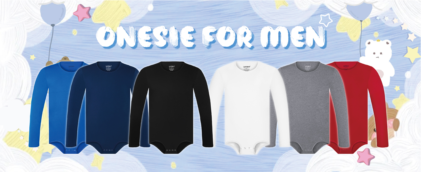 Чоловічий боді-піжама Landofgenie з короткими рукавами, металевий ефект, блакитний колір, розмір M