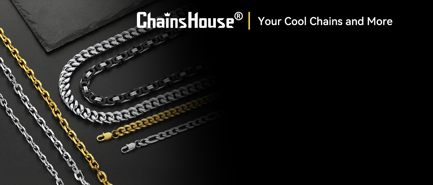 Сталевий браслет-ланцюг Panzer (кубинський) ChainsHouse для чоловіків та жінок, сріблястий, 8 мм, довжина 19 см
