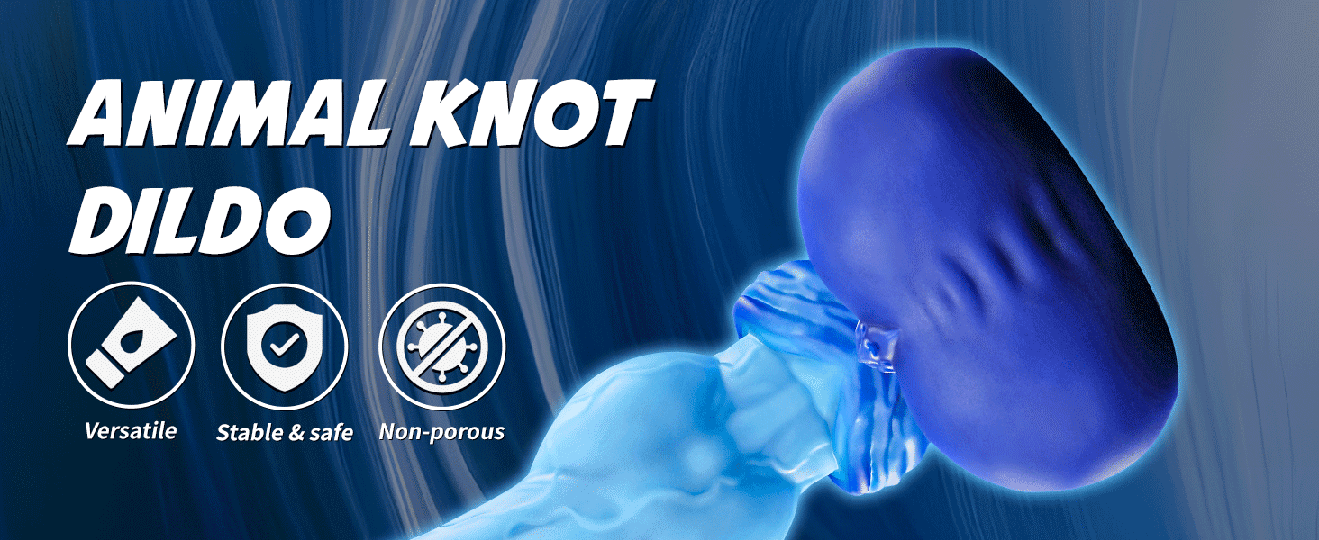 Анальний дildo Nothosaur з платинового силікону, 24 см, з присоскою, синій, XL - для чоловіків та жінок