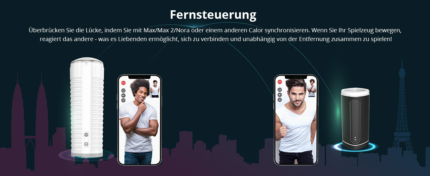 LOVENSE Calor Bluetooth - чоловічий мастурбатор з глибоким керуванням, автоматична вібрація, підігрів, секс-іграшка для чоловіків