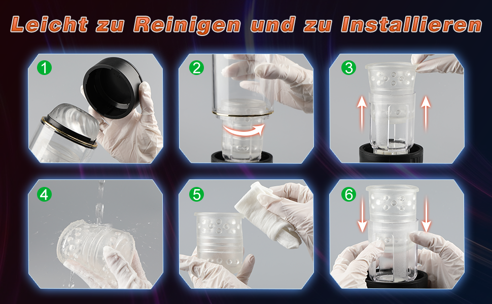 Інтимна іграшка для чоловіків - мастурбатор з 4 режимами всмоктування, 10 телескопічних та 10 обертових, кільце для пениса, MD-FRheidong