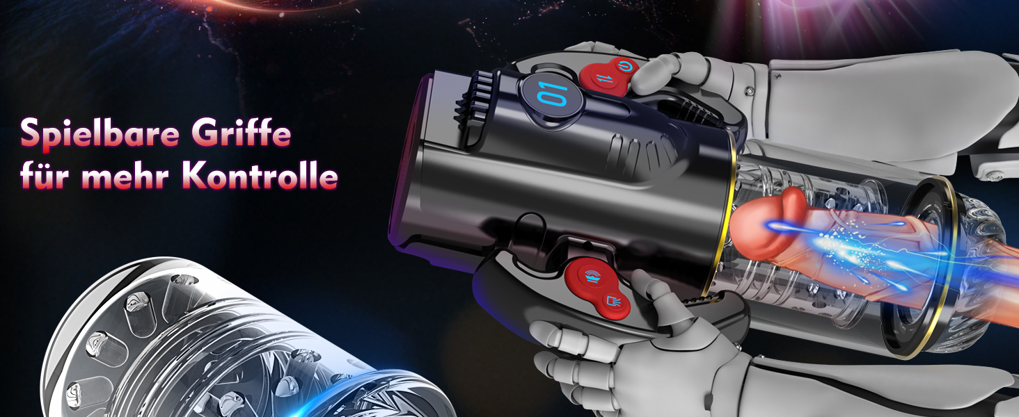 Електричний масажер для чоловіків з телескопічною функцією та режимами вібрації та обертання, портативний секс-іграшка для чоловіків