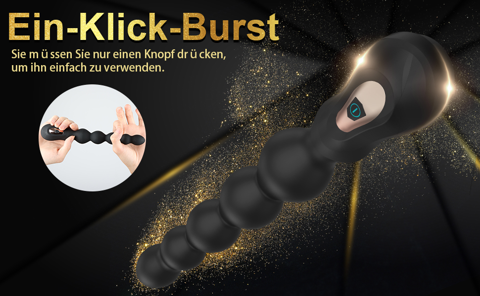 Вібратор для простати Greenpinecone Super Analvibrator з 7 режимами вібрації, силікон, 23.5 см. Для чоловіків та жінок