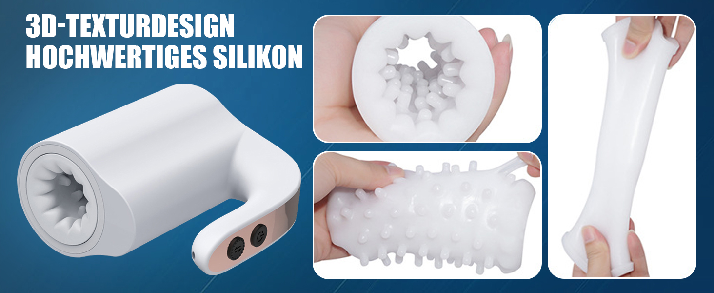 Масажер для чоловіків YCS Lustele - електричний, водонепроникний, з телескопічною конструкцією та 5 режимами обертання