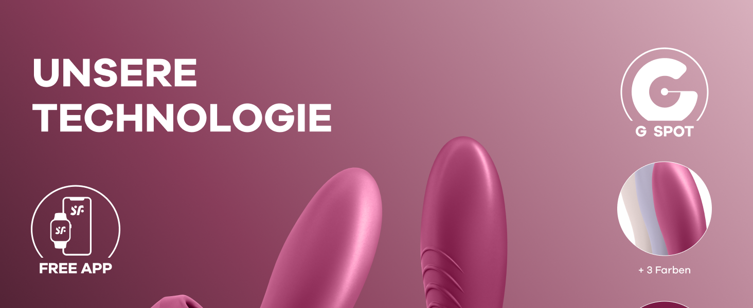 Satisfyer Sunray Connect App Rabbit - вібратор для жінок з підключенням по Bluetooth | Інтимна іграшка кролик | Стимуляція клітора та G-точки | Водостійкий (IPX7) | З можливістю зарядки | З високоякісного силікону | Однорозмірна іграшка для дорослих