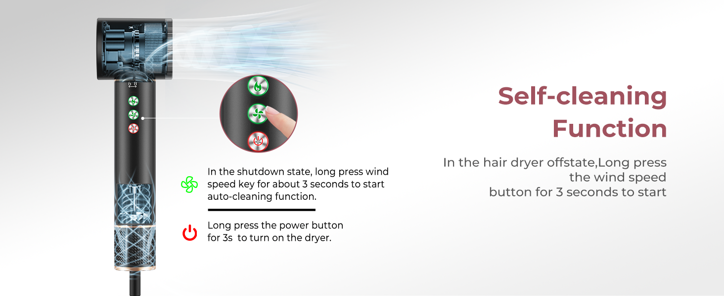 Мультистайлер для волосся 6 в 1 MogaWave Hairstyler Pro Airbrush: стайлер-фен з насадками для об'єму, завивки та випрямлення волосся, чорний