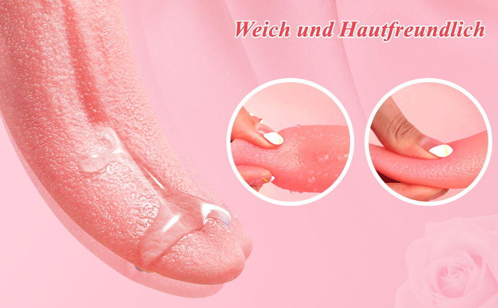 Вібраційний стимулятор для жінок з 10 режимами лизання язика. Інтимна іграшка для стимуляції клітора та грудей. Дildo для соло-ігор.