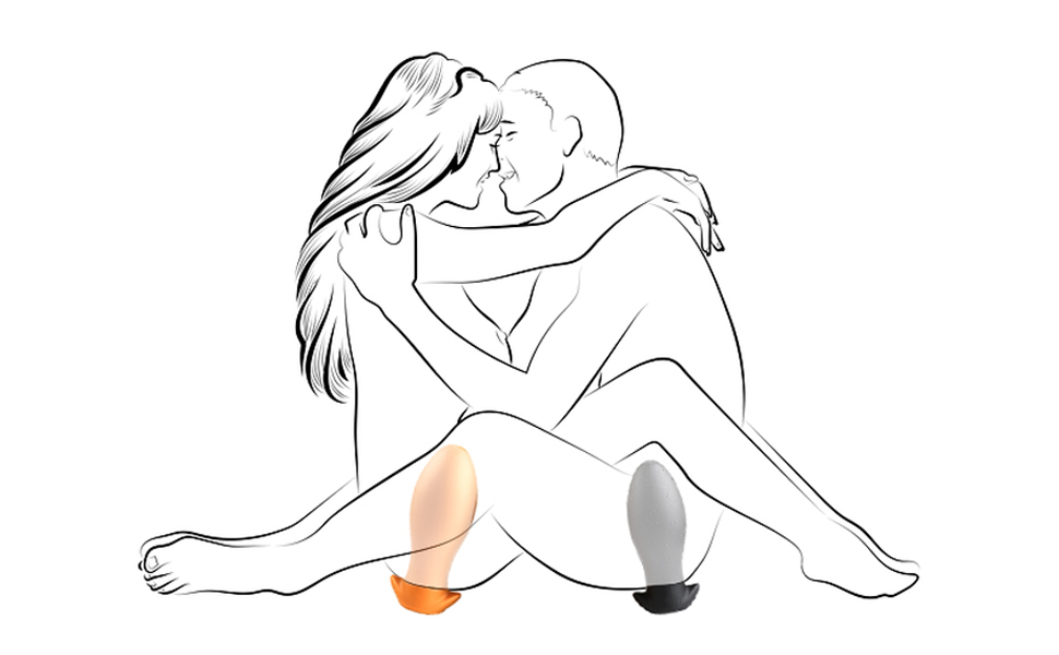 Силіконовий анальний плаг Jinqian для пар (золотий)