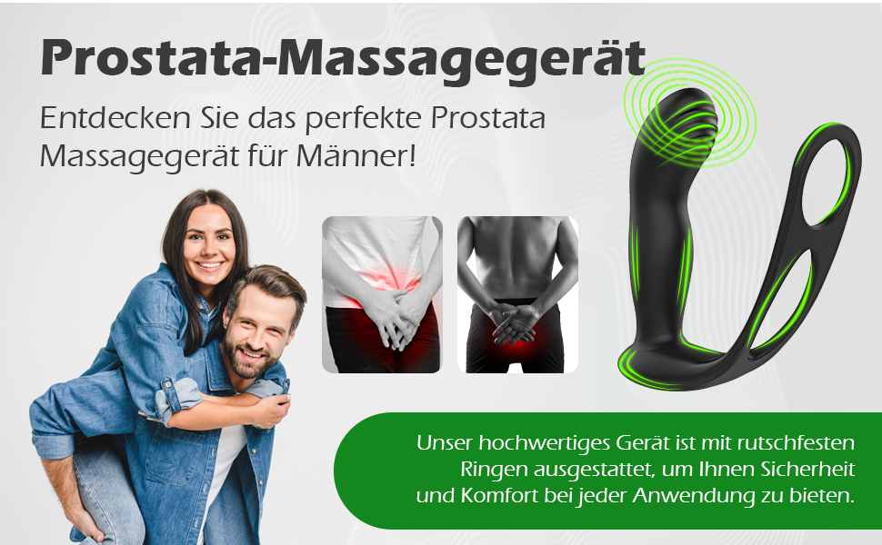 Анальні вібратори для чоловіків: стимуляція простати, кільце для пеніса, 9 вібрацій, керування через додаток. Інтимні іграшки для чоловіків