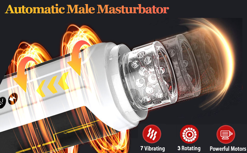 Електричний мастурбатор для чоловіків Sumeber – бездротовий кубок з 7 режимами, телескопічною та ротаційною функцією масажу, текстурована оболонка