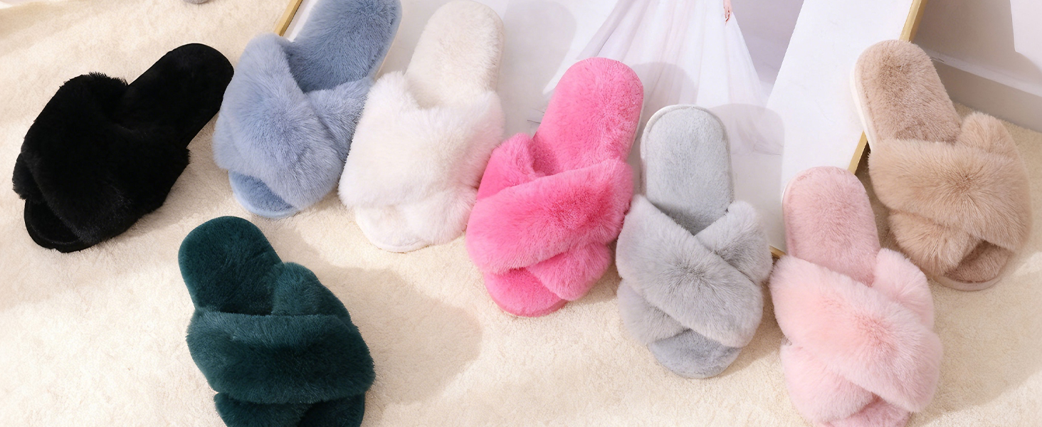Жіночі плюшеві капці Evshine з ефектом пам'яті (Memory Foam), відкритий носок, розмір 38/39 EU, чорні