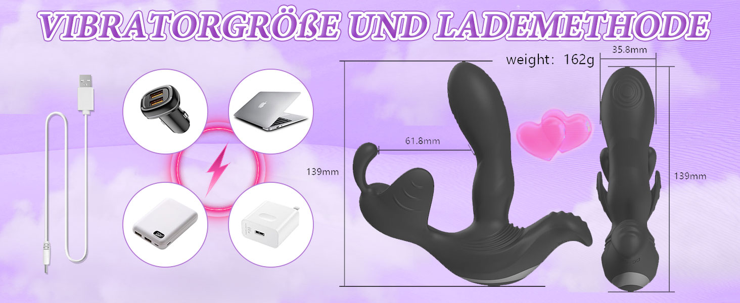 Вібратор для чоловіків PINTLE з 7 режимами вібрації, анальний плагін, вібратор для анусу з функцією імпульсу, секс-іграшки для чоловіків, парні секс-іграшки, бутплъг