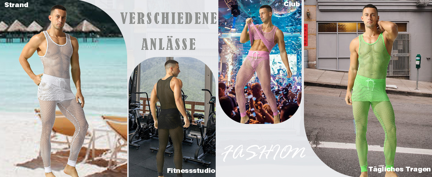 Чоловіча сітчаста футболка QiaTi з прозорим дизайном, довга модель (XL, рожевий)