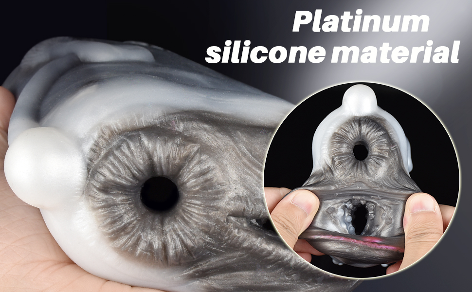 Масажер для чоловіків Guspiun 670g з реалістичним дизайном, 3D силікон, подвійний тунель, сексуальна іграшка для соло