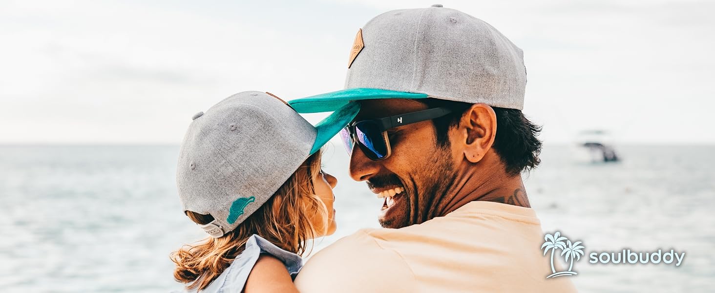 Набір бейсболок Soulbuddy для батька та сина (2 шт) — сімейний комплект кепок Snapback, темно-червоні, регульований розмір
