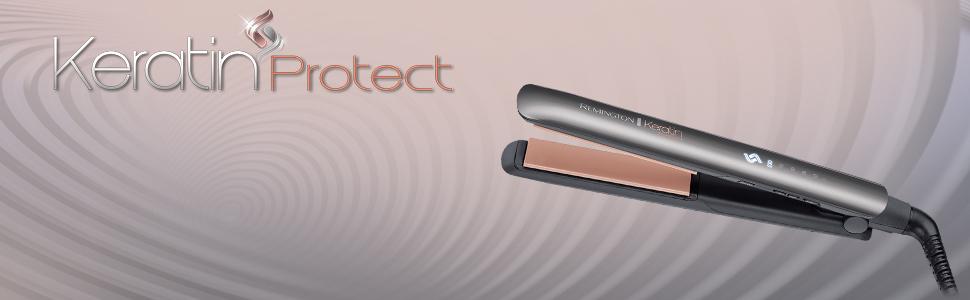 Випрямляч для волосся Remington S8540 Protect з керамічним покриттям, кератином та мигдальною олією, LCD-дисплей, 150-230°C, чорний