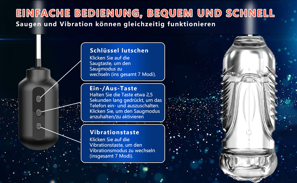 Електричний масажер для чоловіків PLNTLE Fleshlightight з 7 режимами вібрації та всмоктування. Інтимний масажер для чоловіків, компактний, тихий.