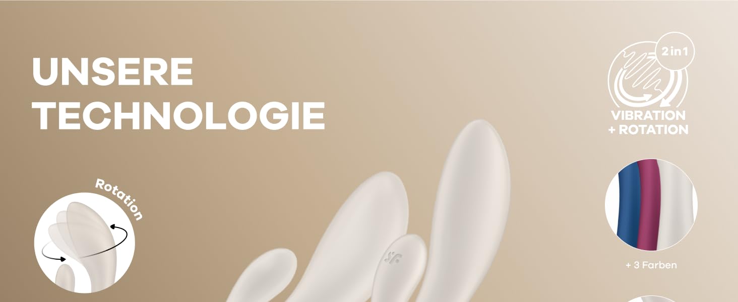 Satisfyer Spinning Rabbit – вібратор-зайчик | Стимуляція G-точки та клітора | Іграшка для дорослих з силікону | 12 вібрацій та 5 програм ротації | З кремом