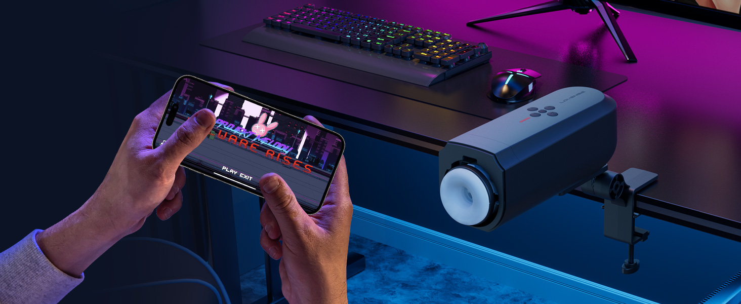 LOVENSE Solace - Автоматичний електричний секс-іграшка для чоловіків з пультом керування, різні режими, для соло та парних ігор