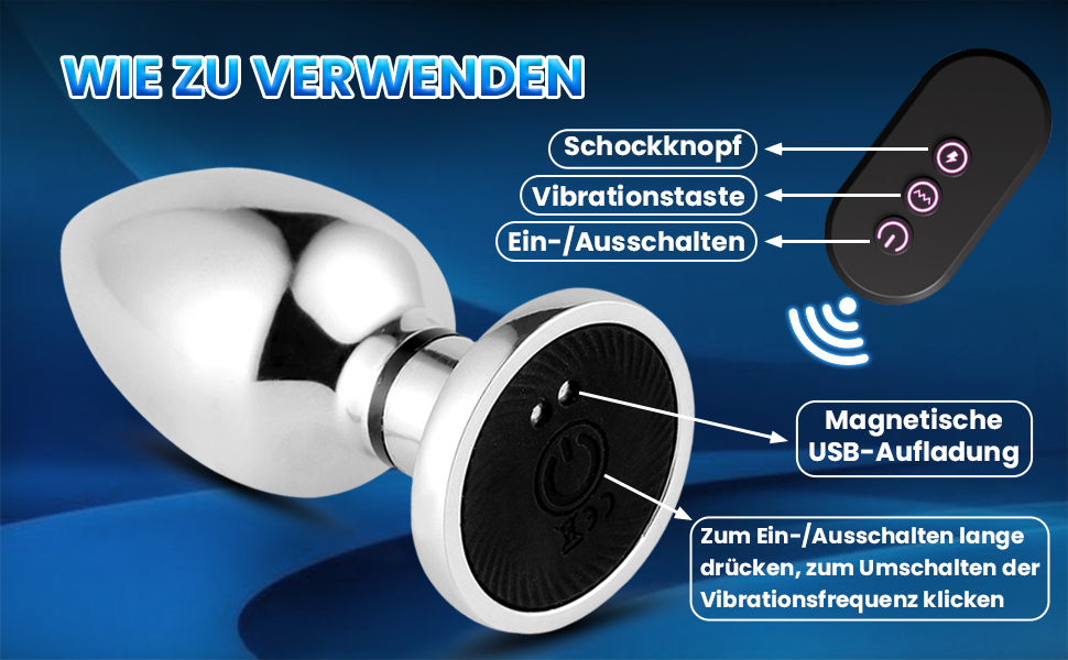 Електромасажер для простати з нержавіючої сталі TDLPlus з 6 режимами електрошоку та 10 вібраційними режимами. Іграшка для чоловіків, жінок та пар.