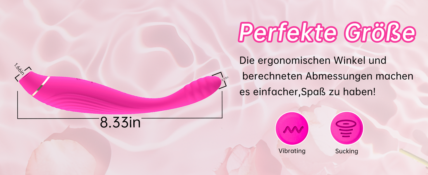 Набір вібраторів для жінок PLNTLE: секс-іграшки з 10 режимами вібрації та 10 режимами сукції, тихий, водонепроникний (IPX7), для пар та одиночок