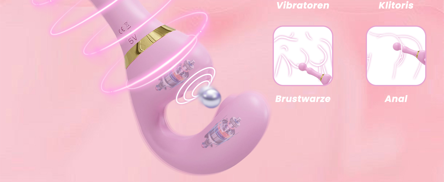 Вібратор для жінок ChicLSQ 2025 з 20 режимами вібрації (10+10), потужний та тихий, для особистого задоволення та парних ігор