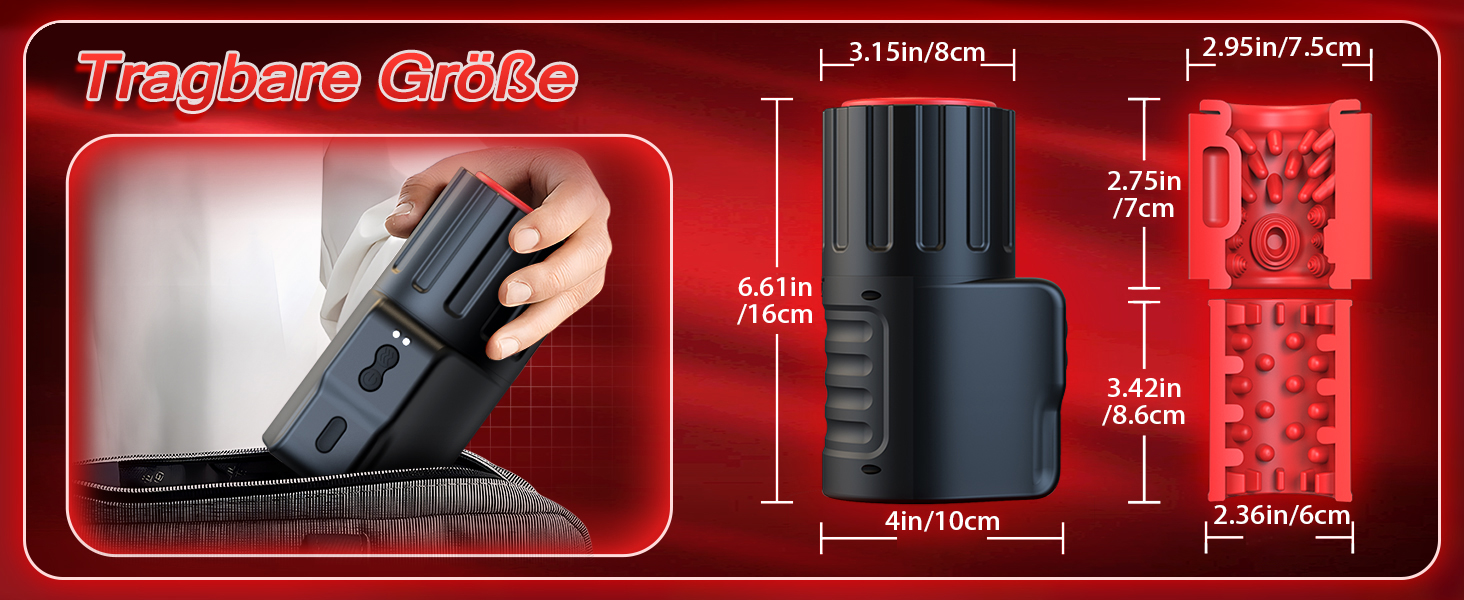 Електричний мастурбатор для чоловіків - сексуальна іграшка з 10 вібраціями та ротацією, для соло та парного сексу, мастурбатор для пеніса, blowjob