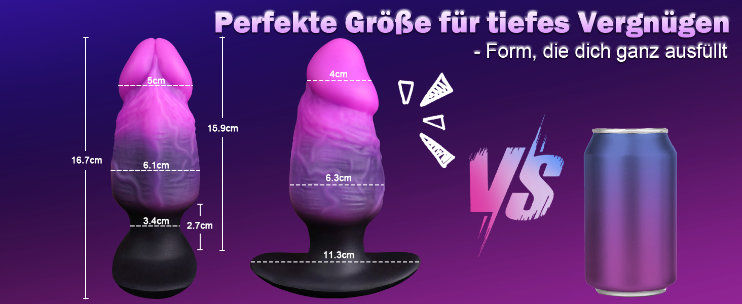 Анальний плагін для чоловіків та жінок XXL, силіконовий, для початківців – реалістичний, портативний, товстий, великий анальний ділдо для ігор (M)