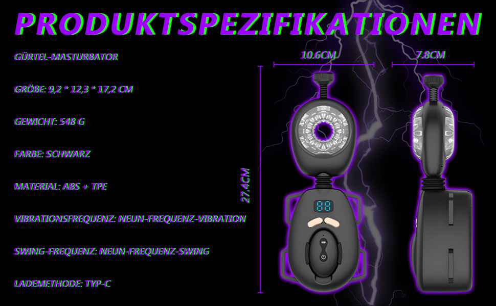 Вібратор для чоловіків з 9 рівнями вібрації та функцією страпа-он - сексуальна іграшка для чоловіків