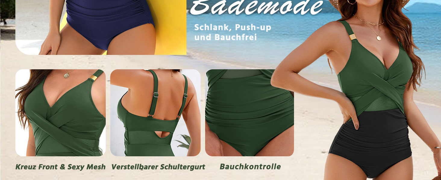 Чорний купальник для жінок з ефектом корекції фігури, моделювання живота, з воланами, виріз V-подібний, з вирізами, сексуальний, сітчатий, з чашками, XL