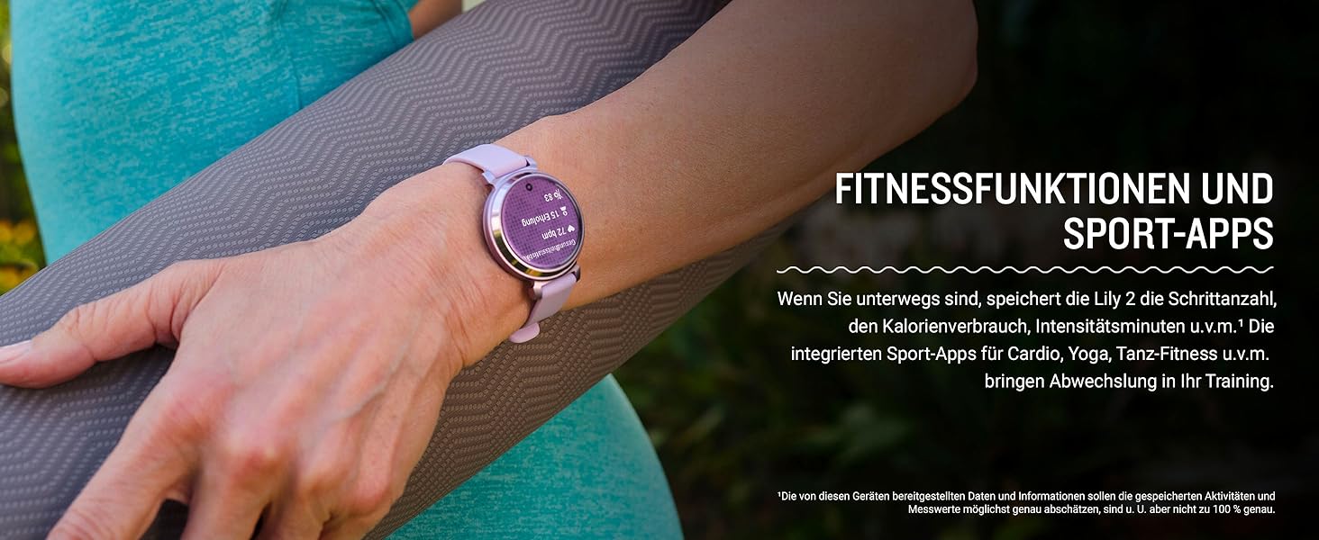 Жіночий смарт-годинник Garmin Lily 2 Cream Gold: сенсорний дисплей 2,54 см, моніторинг здоров'я та фітнесу, смарт-сповіщення, до 5 днів автономної роботи