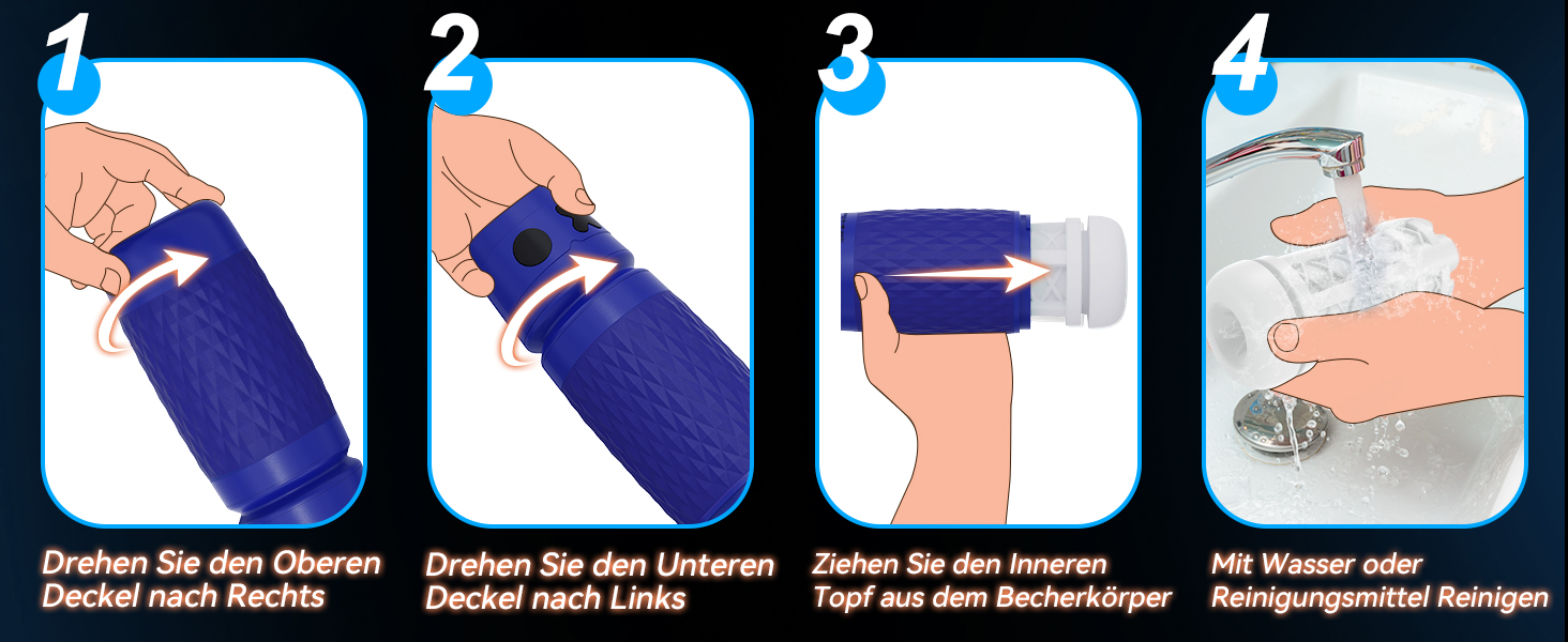 Іграшка для чоловіків Eanatoys Masturbieren – мастурбатор з 3 сосками, 4 вібраторами, 3D реалістична вагіна, функція імітації оргазму, портативна секс-іграшка, блакитна