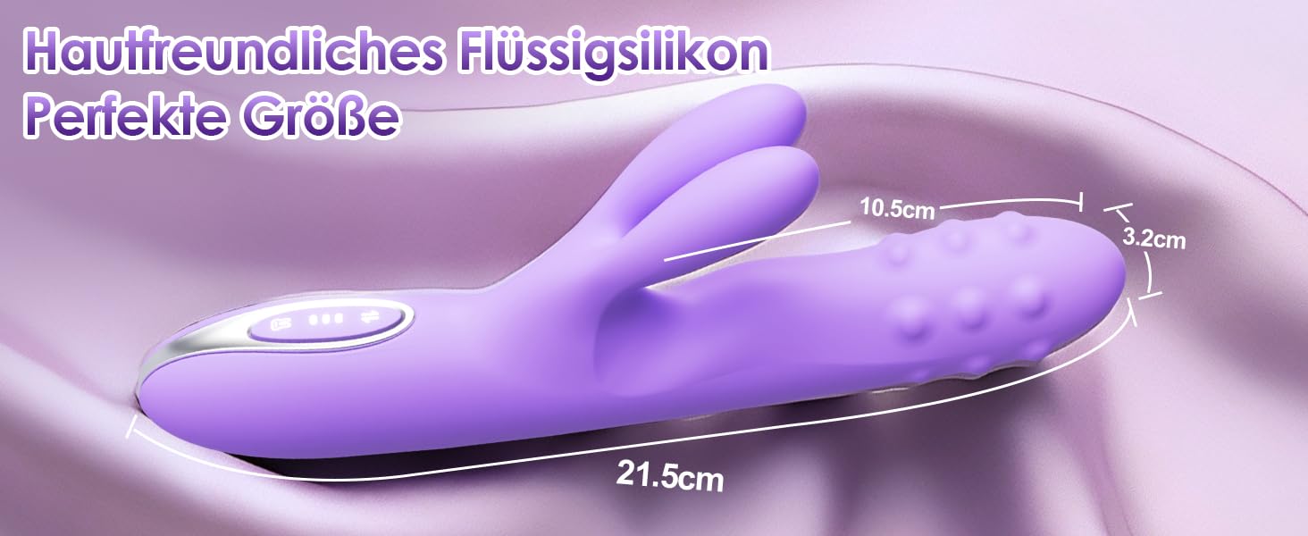 Вібратор жіночий 360° з 10 режимами вібрації, Dildo для стимуляції клітора та G-точки - секс-іграшка для жінок