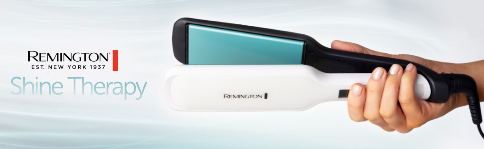 Випрямляч для волосся Remington Shine Therapy S8550 з керамічним покриттям, аргановою олією та вітаміном E, LCD-дисплей, 150-230°C