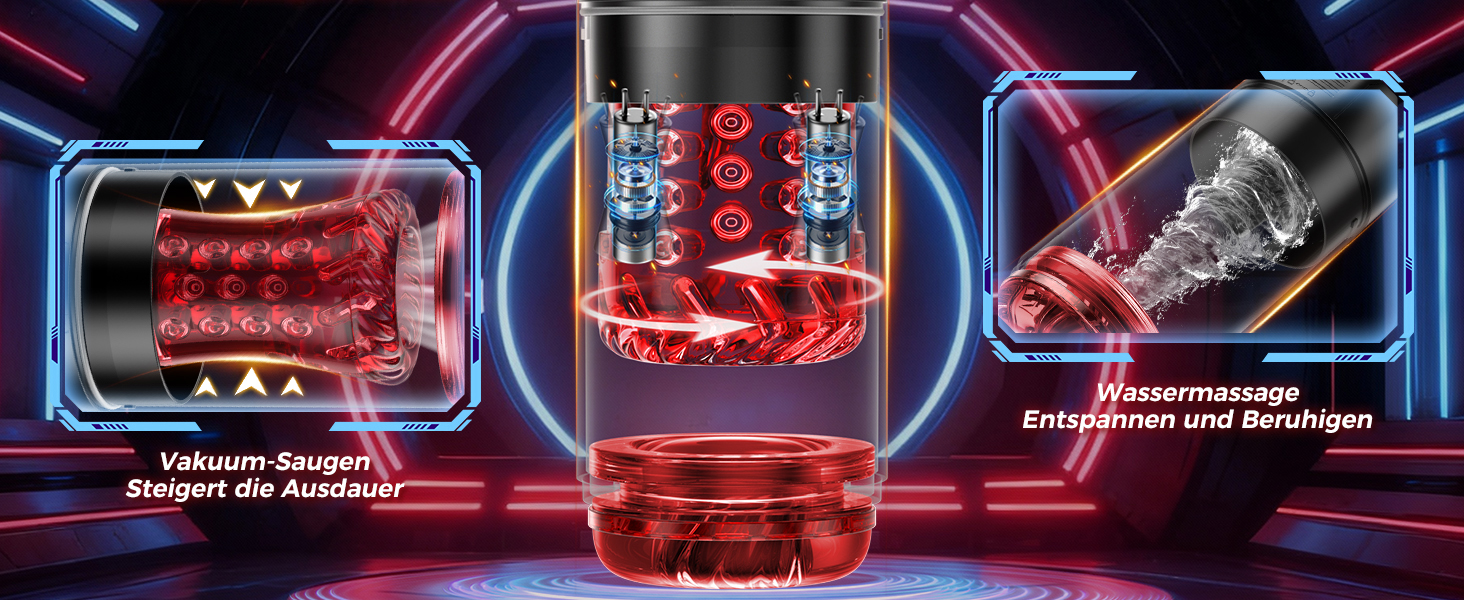 Електричний мастурбатор для чоловіків з вібрацією та функцією ковзання - стимулятор пеніса, секс-іграшка