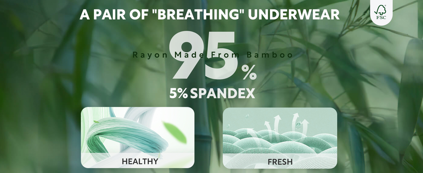 Боксерки чоловічі Separatec 7 шт. з подвійним мішечком, бамбук/район, чорні