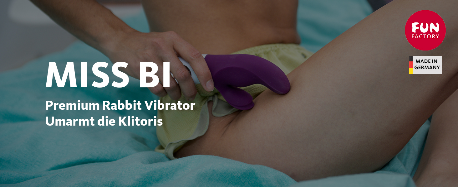 Вібратор для жінок Rabbit MISS BI (фіолетовий) - вібратор-зайчик, дildo з 100% медичного силікону