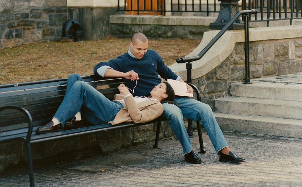 Чоловічий кардиган Gant з бавовняного піке на блискавці, темно-синій (Evening Blue), розмір L