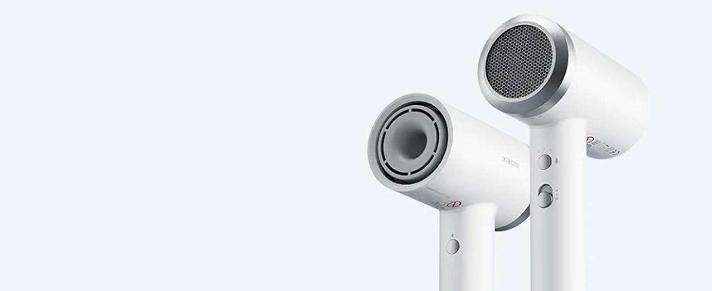 Високошвидкісний іонний фен Xiaomi з двигуном 110 000 об/хв, швидкість потоку 62 м/с, кілька режимів температури та функція холодного обдуву, компактний, з насадкою для стайлінгу