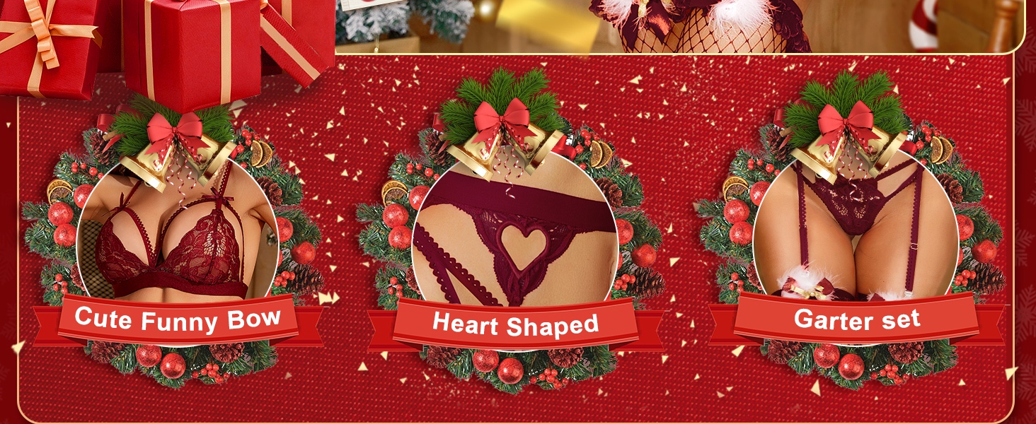 Жіночий комплект спідньої білизни RSLOVE, чорний та червоний, Remix Set