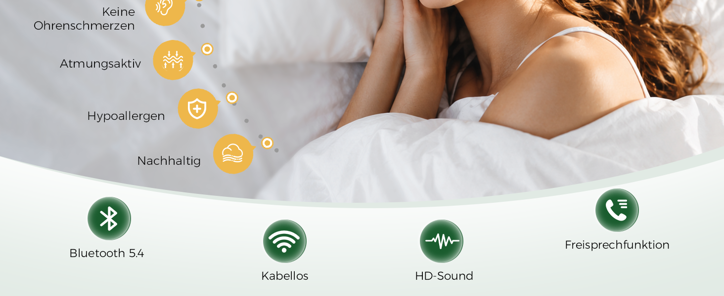 Маска для сну з Bluetooth-навушниками MUSICOZY, 3D бамбукова бавовна, колір темний