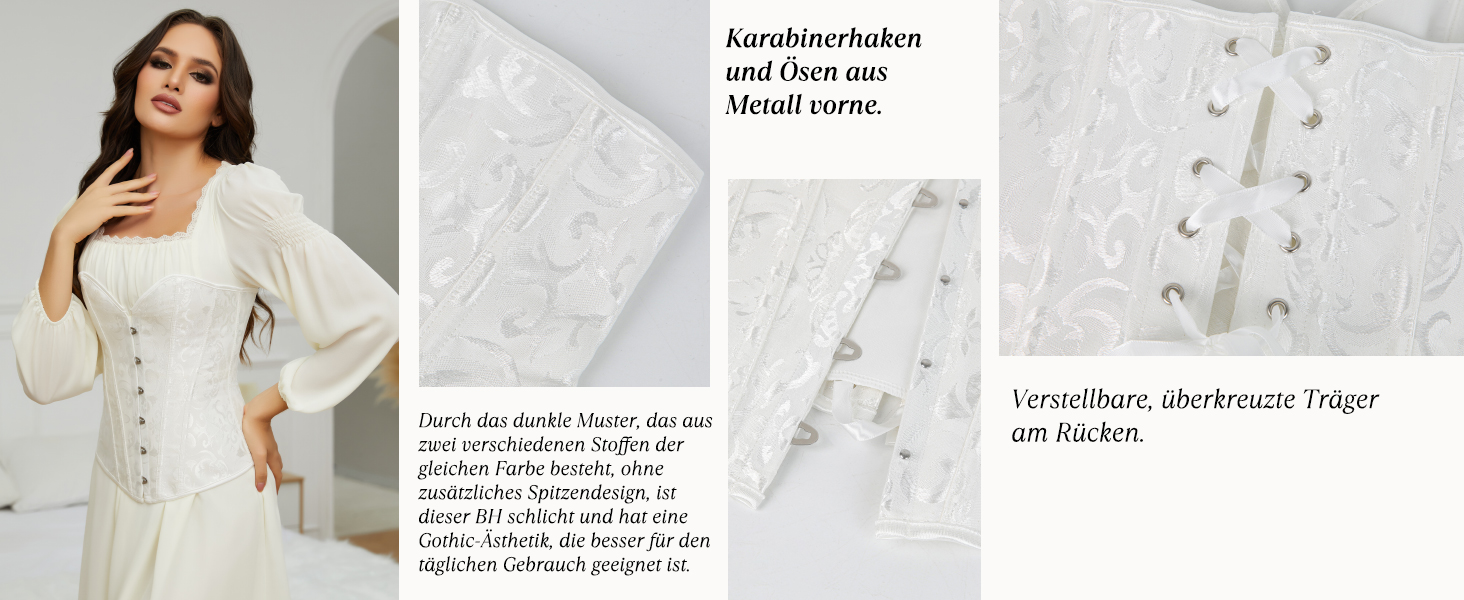 Корсетний топ SLIMBELLE для повного бюсту: готичний корсет з мереживом та імітацією шкіри, з банелом XL, червоний