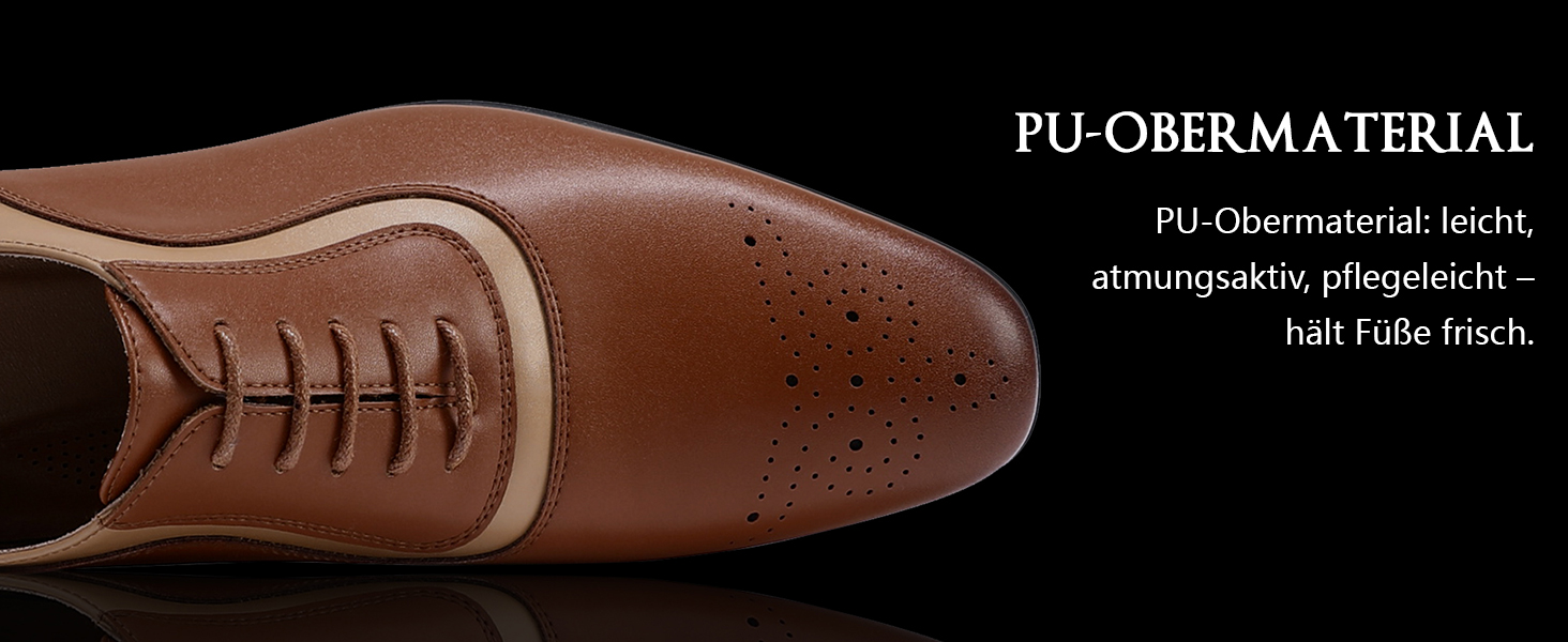 Чоловічі класичні туфлі YFFUSHI Oxford Brogues — офіційне бізнес-взуття, сіро-блакитні, розмір 40 EU