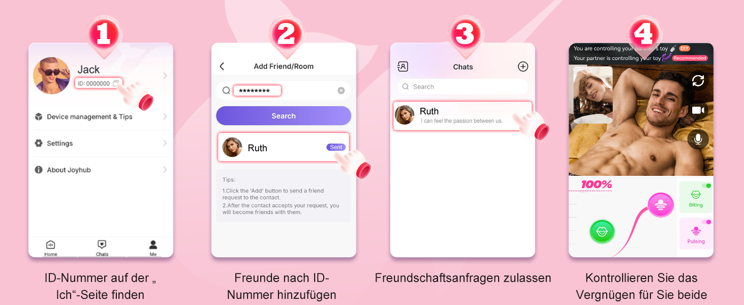 Вібратор для жінок G-spot з 7 режимами. Набір вібраторів для дорослих з новим дизайном, стимулятор клітора. Червоний колір.